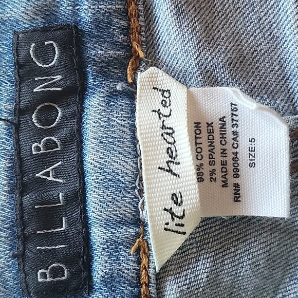 Billabong Lace-up Jean Shorts - Picture 5 of 5